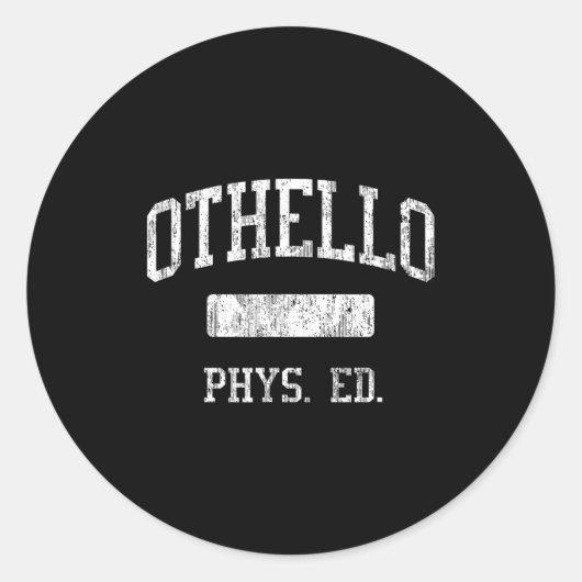 Othello High School Hs Othello Wa Phys Ed  ラウンドシール (正面)