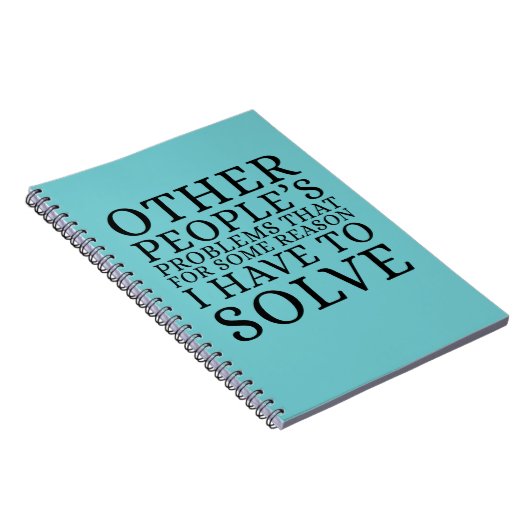 Other Peoples Problems Funny ノートブック (右側)