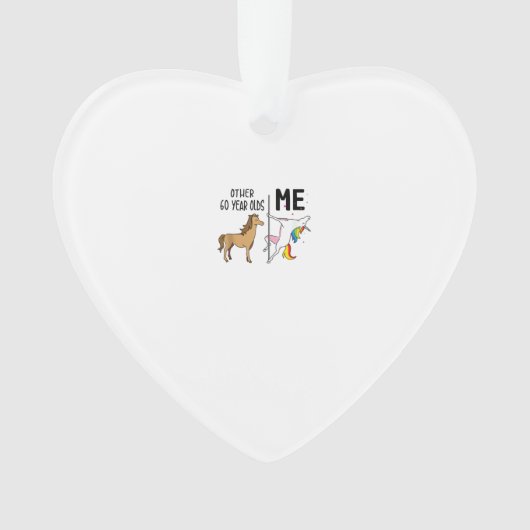 Other Unicorn 60 Year Olds Birthday And Me Gift Fo オーナメント (正面)