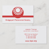 Othersteral名刺、赤 名刺 (正面/裏面)