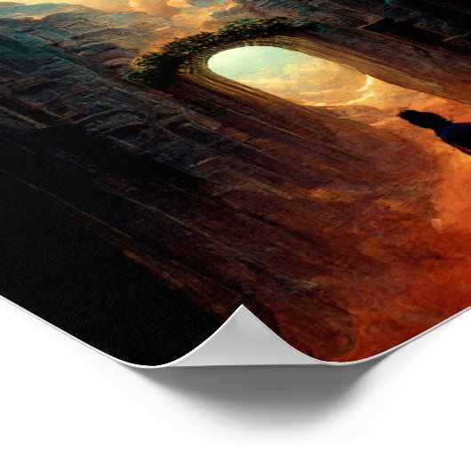 Otherworld Gateファンタジーアートポスター ポスター (角)