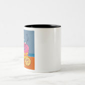 Otisとメルヴィンハイオンケーキコーヒーマグ ツートーンマグカップ (中央)