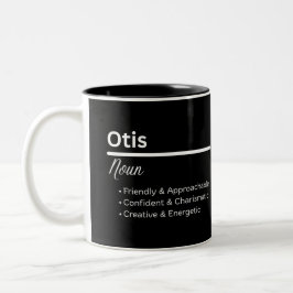 Otis Boy Name Definition Personalized Mug ツートーンマグカップ
