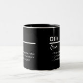 Otis Boy Name Definition Personalized Mug ツートーンマグカップ (中央)