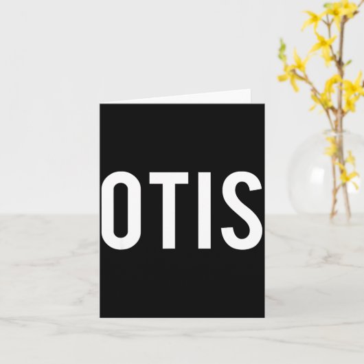 Otis - Cool New Funny Name Fan Gift Tee  カード (黄色い花)