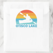 Otisco Lake New York Kayak 長方形シール (バッグ)