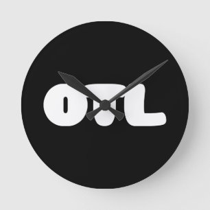 OTLの顔文字の~の韓国人の俗語 ラウンド壁時計