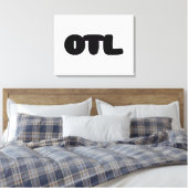 OTL絵文字～韓国語スラング キャンバスプリント (インサイチュ (寝室))