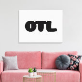 OTL絵文字～韓国語スラング キャンバスプリント (インサイチュ (リビング))