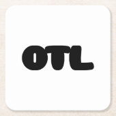 OTL絵文字~韓国語スラング スクエアペーパーコースター (正面)