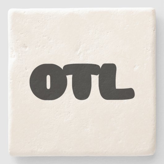 OTL絵文字～韓国語スラング ストーンコースター (正面)