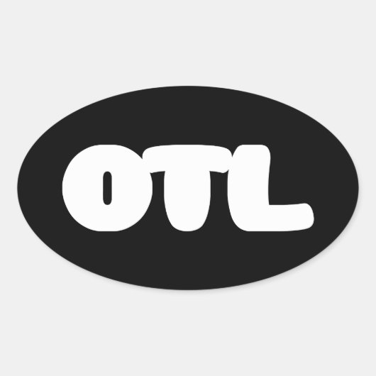 OTL絵文字~韓国語スラング 楕円形シール (正面)