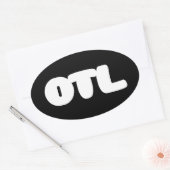 OTL絵文字~韓国語スラング 楕円形シール (封筒)