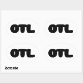 OTL絵文字～韓国語スラング 楕円形シール (シート)