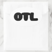 OTL絵文字～韓国語スラング 楕円形シール (バッグ)