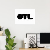 OTL Emoticon ~ Korean Slang ポスター (ホームオフィス)