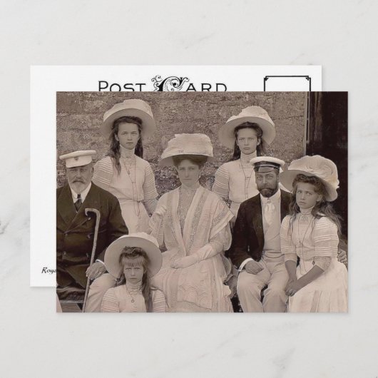 OTMAとロシアのツァリーナとロイヤルのイギリス ポストカード (正面/裏面)