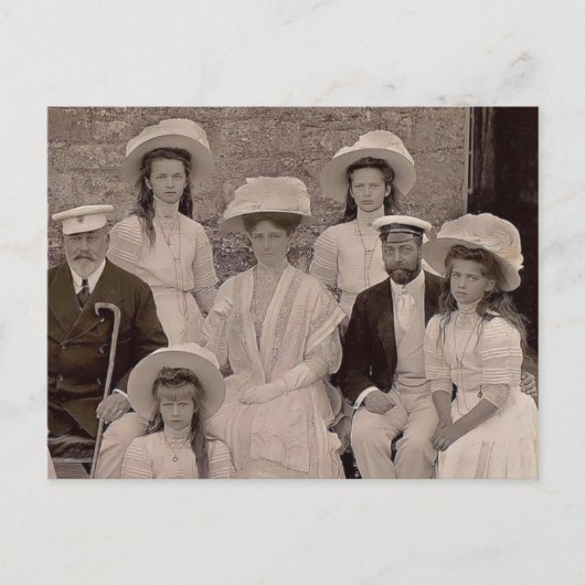 OTMAとロシアのツァリーナとロイヤルのイギリス ポストカード (正面)