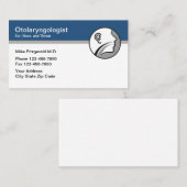 Otolaryngologist Ear Nose Throat Doctor Modern 名刺 (正面/裏面)