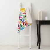 Otomiのカラフルなプリント、花柄または動物パターン シェルパブランケット (インサイチュ)