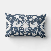 Otomiのプリント、濃紺及び白のBohoの装飾用クッション ランバークッション (裏面)