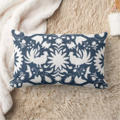 Otomiのプリント、濃紺及び白のBohoの装飾用クッション ランバークッション (ブランケット)