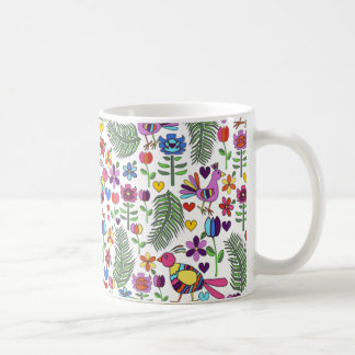 Otomiの花の落書きのマグ コーヒーマグカップ