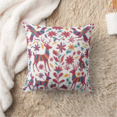 Otomi Mexican Decorative Throw Pillow  クッション (ブランケット)