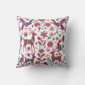 Otomi Mexican Decorative Throw Pillow  クッション (裏面)