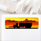 OTRトラックのサンダウンセミセミ差出人住所ラベル ラベル (インサイチュ)