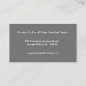 OTRトラック運転手の名刺 名刺 (裏面)