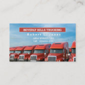 OTR赤トラック運転手の名刺 名刺 (正面)