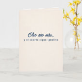 Otro Año y El Cuarto Igualito 誕生日 カード (黄色い花)