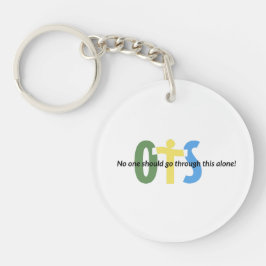 OTSキーチェーン誰もこれを単独で通過するべきではない キーホルダー