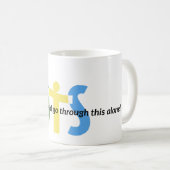 OTS誰も一人で通過すべきではない コーヒーマグカップ (正面右)