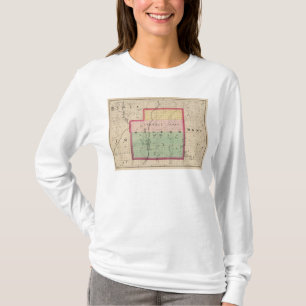 Otsego郡、ミシガン州の地図 Tシャツ