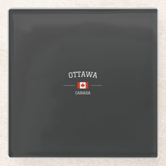 Ottawa ガラスコースター (正面)