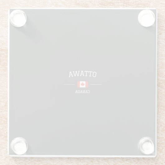 Ottawa ガラスコースター (裏面)