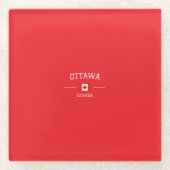Ottawa ガラスコースター (正面)