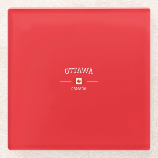 Ottawa ガラスコースター (正面)