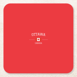 Ottawa スクエアペーパーコースター