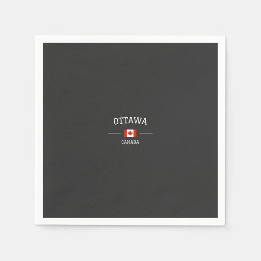 Ottawa スタンダードカクテルナプキン (正面)