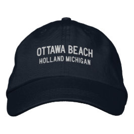 Ottawa Beach Michigan Embroidered Baseball Hat 刺繍入りキャップ