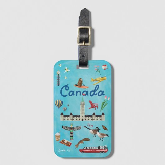 Ottawa Canada Summer Greetings  ラゲッジタグ (正面縦)