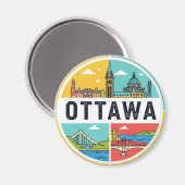Ottawa Canada Travel マグネット (正面/裏面)