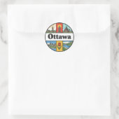 Ottawa Canada Travel ラウンドシール (バッグ)