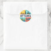 Ottawa Canada Travel ラウンドシール (バッグ)