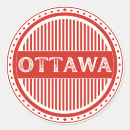 Ottawa City Pride Emblem – Canadian Identity ラウンドシール