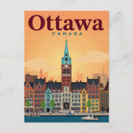 Ottawa Clock Tower ByWard Market ポストカード