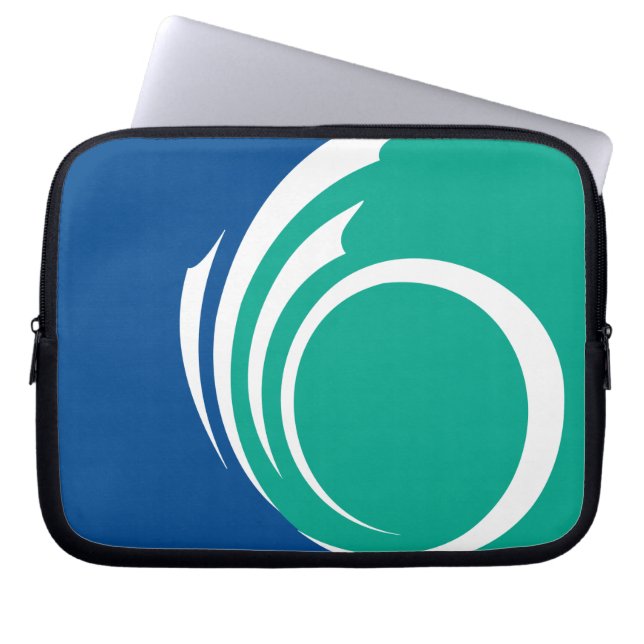 Ottawa Flag on Laptop Sleeve ラップトップスリーブ (正面)